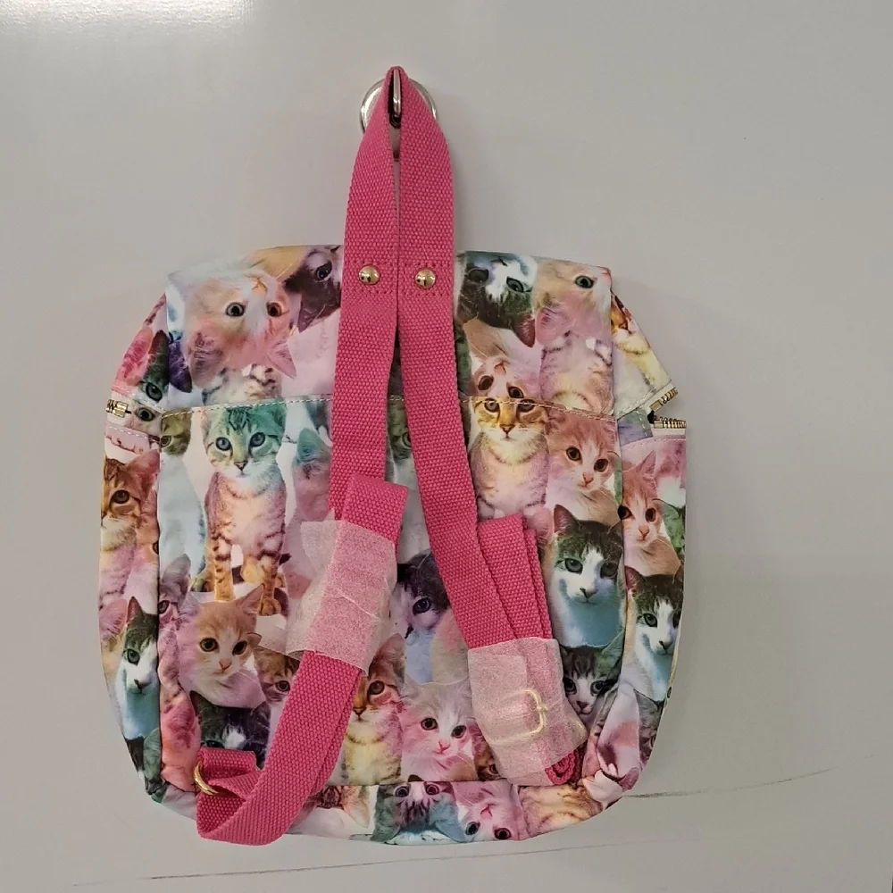 Juicy Couture Multicolor Cat Print Backpack. New Never Used